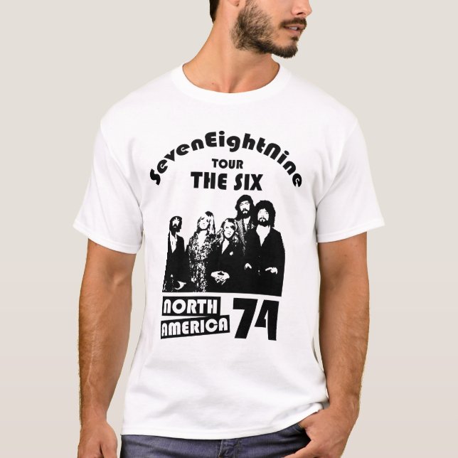 T-shirt Daisy Jones et les Six - Amérique du Nord 1974 (Devant)