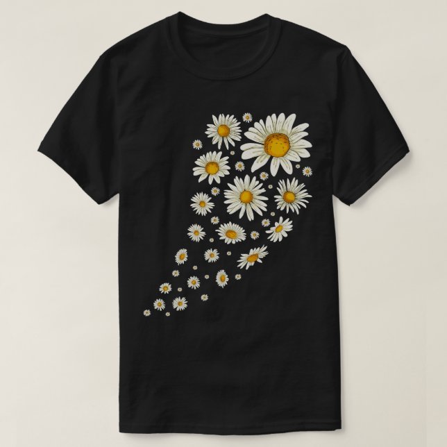 T-shirt Daisy Lover Fleurs Botaniques Gardener Nature Dais (Design devant)