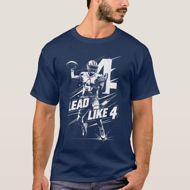 T-shirt Dak Prescott "Plomb Comme 4" - Commandant Quarterb (Devant)