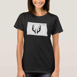 T-shirt Dakota du Nord ND Chasse aux cerfs Chasse aux coll