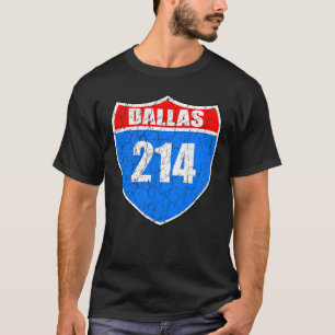 T-shirt Dallas Texas Interstate 45 Pride Représente 214 Di