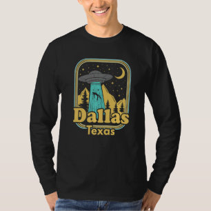 T-shirt Dallas Texas Ufo Alien 80s Rétro Fierté de l'État