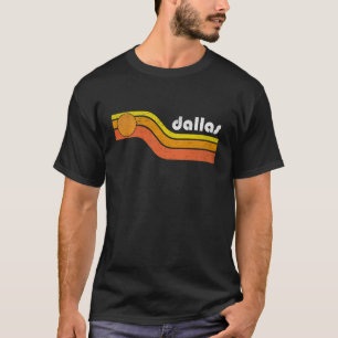 T-shirt Dallas - Vintage Hommes Femmes 70s 80s Graphique C