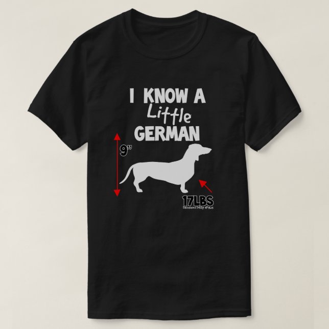 T-shirt d'Allemand de teckel (Design devant)