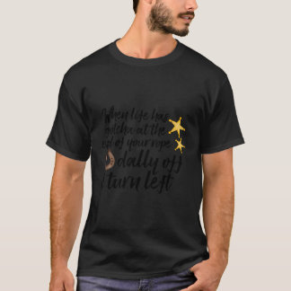 T-shirt Dally Off Tourner à gauche Team Roping Rodeo Cowgi