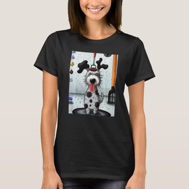 T-shirt Dalmatian dog artwork puppy (Devant)