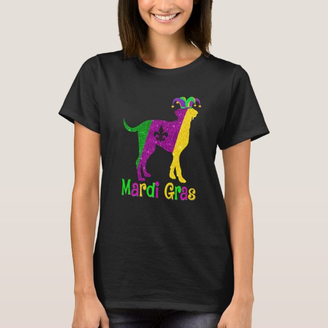 T-shirt Dalmatian Dog Lover Mardi Gras Carnival Jester Pre (Devant)