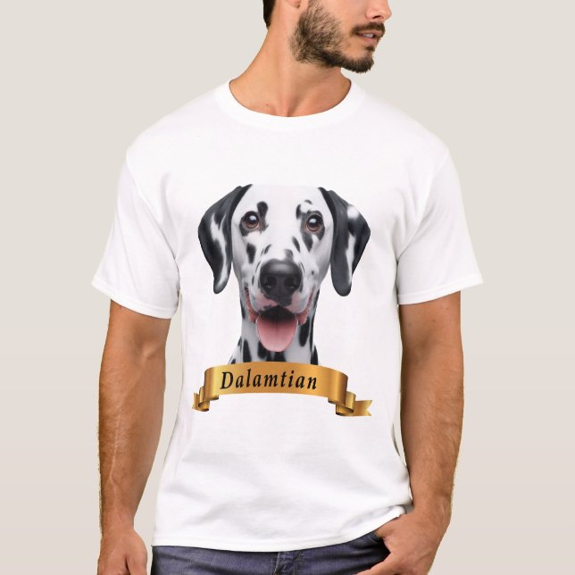 T-shirt Dalmatie amour amical mignon chien doux (Devant)
