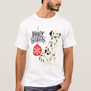 T-shirt Dalmatie de Noël