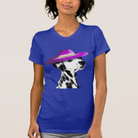 Dalmatien Avec Casquette Violet Large Brimé
