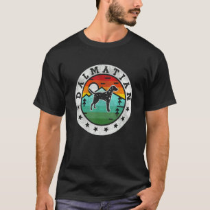 T-shirt Dalmatien Rétro Vintage Maman Papa Chien