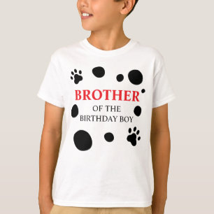 T-shirt Dalmatien Spots frère de l'anniversaire garçon/fil