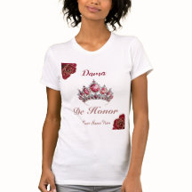 Dama de Honor Roses Rouges Quinceañera Nom Espace
