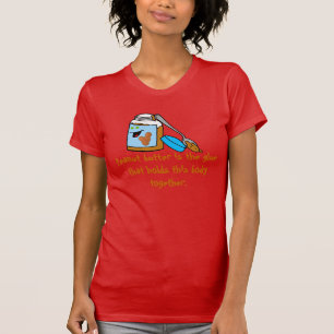 T-shirt d'amant de beurre d'arachide avec le