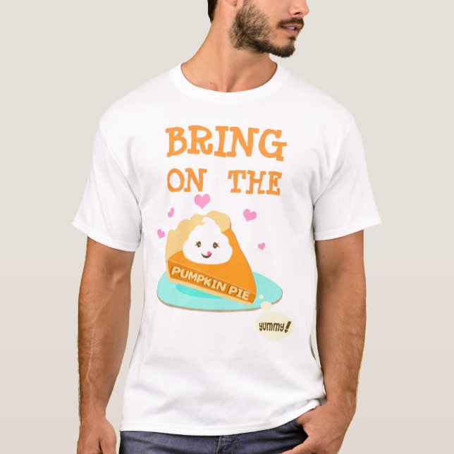 T-shirt d'amant de tarte de citrouille (Devant)