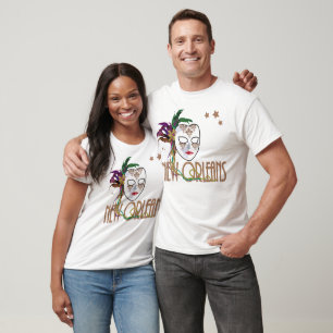 T-shirt Damask New Orleans Mask