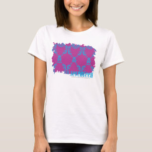 T-shirt Damassé 2 Aqua-Pourpres