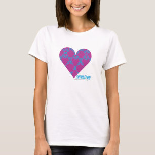 T-shirt Damassé 4 Aqua-Pourpres