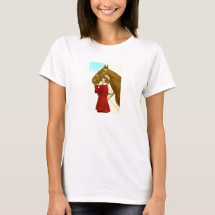 T-shirt Dame avec cheval