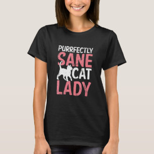 T-shirt Dame Chaton Parfaitement Saine Chat Propriétaire