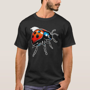 T-shirt Dame coccinelle vive éclatée