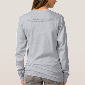 T-shirt dame de chat fou avec le symbole lovecats
