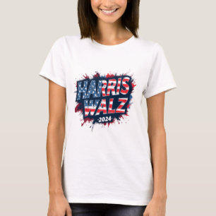 T-shirt Dame de chat patriotique pour Kamala Harris 2024