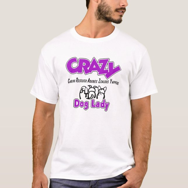 T-shirt Dame de chien fou (Devant)