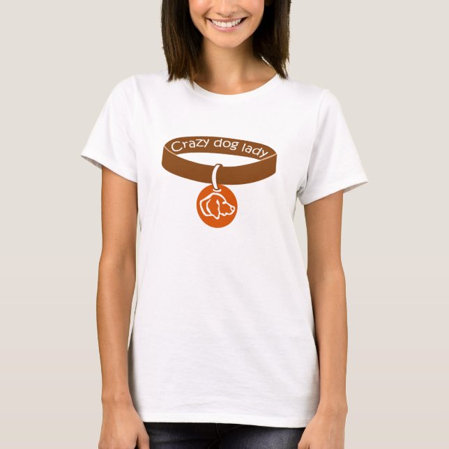 T-shirt dame de chien fou (Devant)