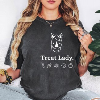 T-shirt Dame de friandises pour chevaux Dame amoureuse des