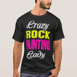 T-shirt Dame de Peinture de Rock fou