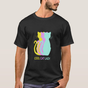 T-shirt Dame du chat cool