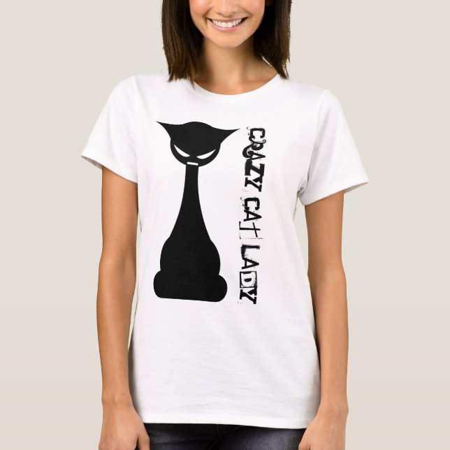 T-shirt Dame du Crazy Cat (Devant)