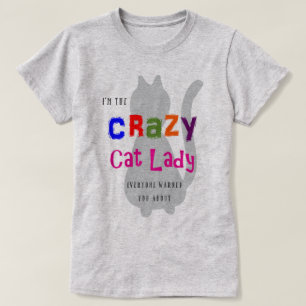 T-shirt Dame du Crazy Cat