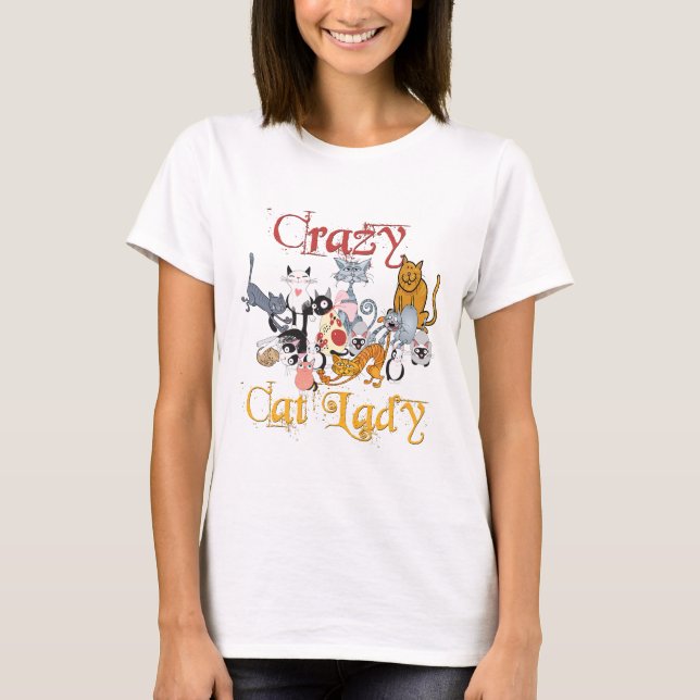 T-shirt Dame du Crazy Cat (Devant)