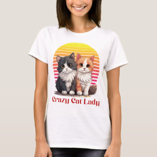 T-shirt Dame du Crazy Cat