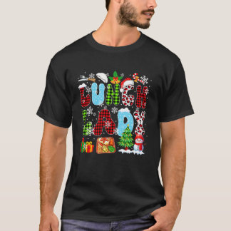 T-shirt Dame du déjeuner Sapin de Noël Léopard Santa Bonho