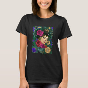 T-shirt Dame Fleur Visage Ii