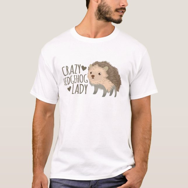 T-shirt dame folle de hérisson (Devant)