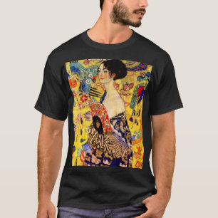 T-shirt Dame Gustav Klimt avec ventilateur