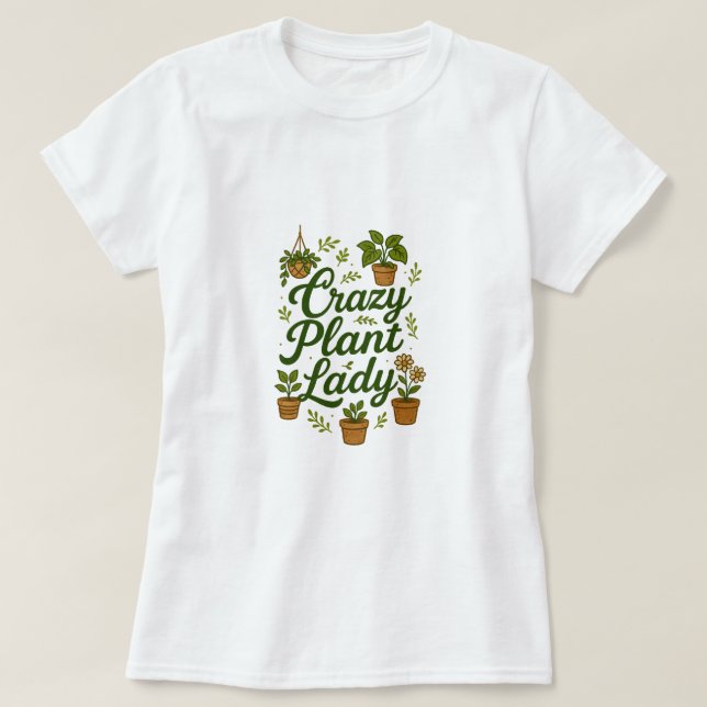 T-shirt Dame Plante folle (Design devant)