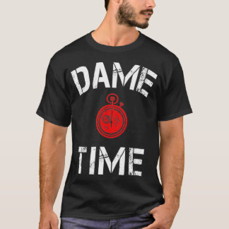 T-shirt Dame Time Basketball Fans Cadeau