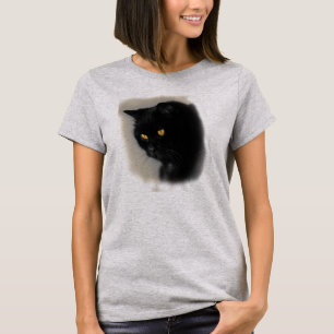 T-shirt Damenshirt avec un motif de chat