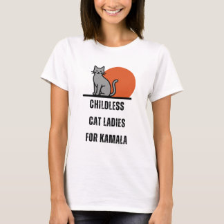T-shirt Dames Chats sans Enfants Drôles
