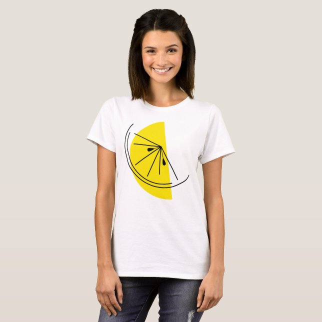 T-shirt dames Citrus Lemon (Devant entier)