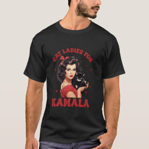 T-shirt Dames De Chat Pour Kamala, Femme De Chat Sans Enfa