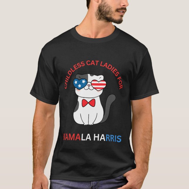 T-shirt Dames de chats sans enfant pour Harris - Tee Homme (Devant)