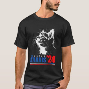 T-shirt Dames de chats sans enfant pour Kamala Harris 24 U