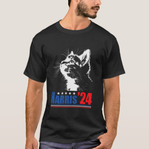 T-shirt Dames de chats sans enfant pour Kamala Harris 24 U