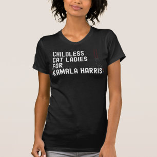 T-shirt Dames de chats sans enfants pour Kamala Harris 202